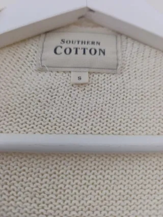 Poncho tejido rayas y flecos