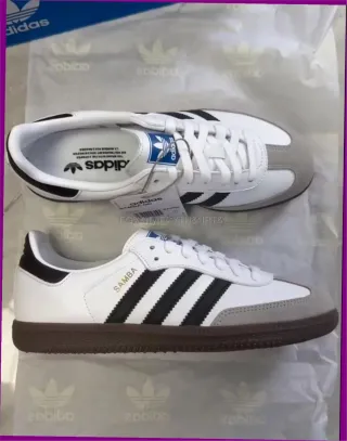Adidas Samba OG Talla 40 Gris Blanco