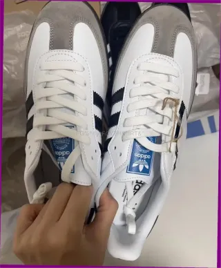 Adidas Samba OG Talla 40 Gris Blanco