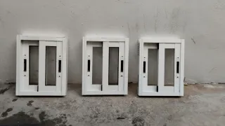 3 Ventanas de Aluminio Blancas48+38