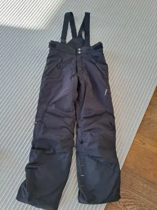 Pantaloncino da sci per bambini T.10 nero con bretelle