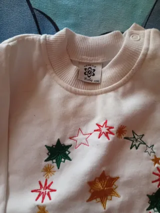 Conjunto Ropa Navidad Bebé Estrellas