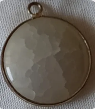 Rosario Piedras Naturales Blanco y Plata