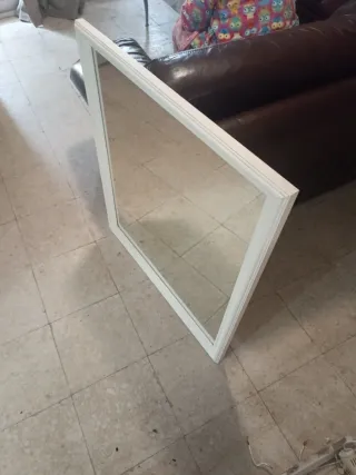 Specchio da bagno bianco 90x80 in ottime condizioni