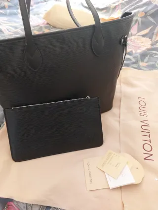 Bolso LV Negro Grande con Cartera