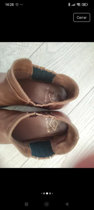 Botines Palladium Marrón T39