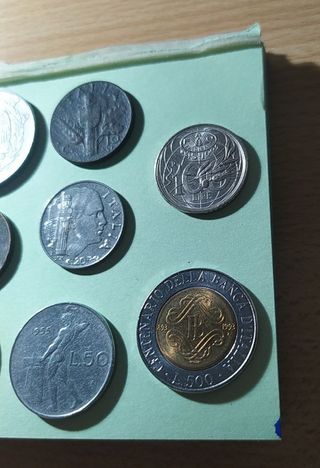 Lotto di 8 monete italiane da collezione