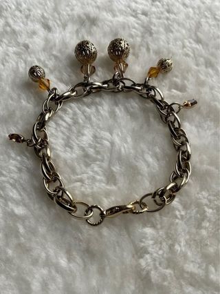 Braccialetto donna vintage dorato