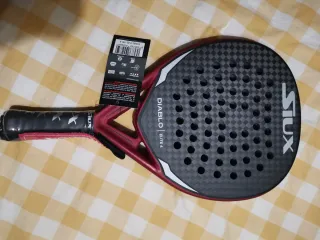 Pala Padel Siux Diablo Elite 4 Negra/Roja