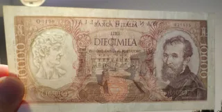 Banconota Lire 10.000 Michelangelo (Rara)