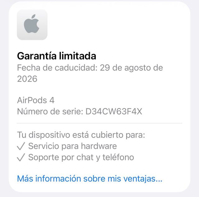 Apple AirPods 4 Cancelación Ruido Activa