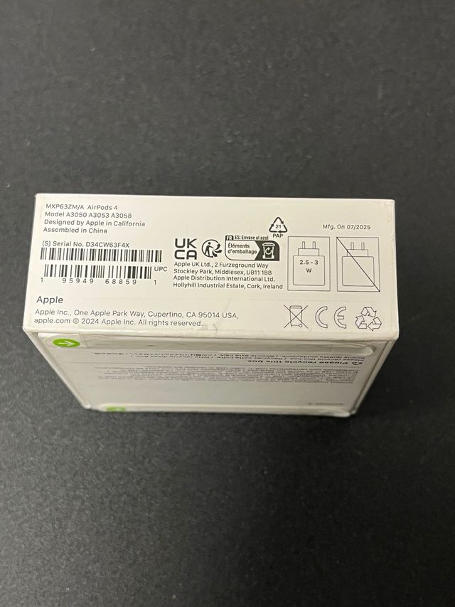 Apple AirPods 4 Cancelación Ruido Activa