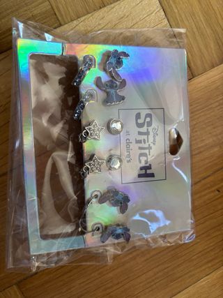 Pack 6 pares pendientes Stitch Claire's