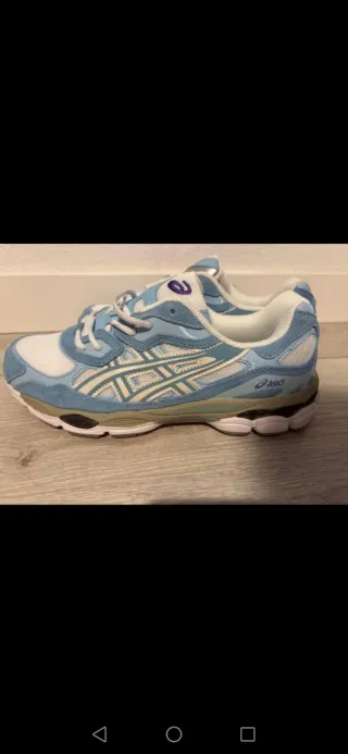 Tenis ASICS gel nuevos azul y blanco