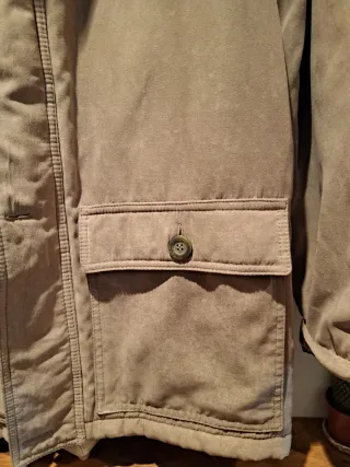 Chaqueta abrigo bolsillos hombre