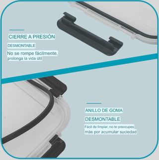 10 Contenitori in Vetro Sotto Vuoto