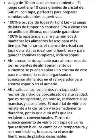 10 Contenitori in Vetro Sotto Vuoto