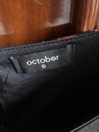 Vestido Otoñal Estampado Floral Negro