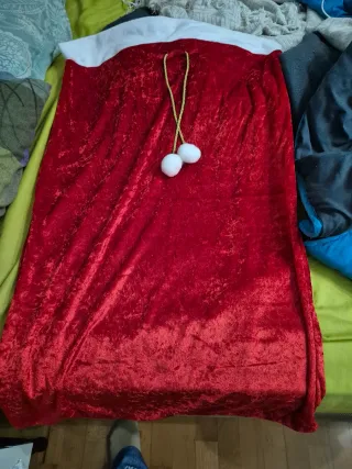 Bolsa Papá Noel Roja Terciopelo