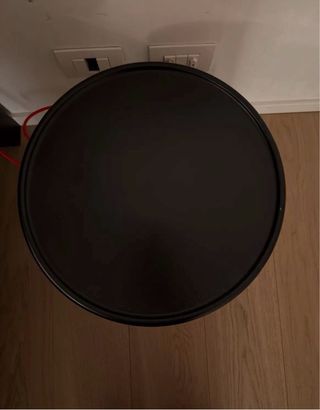 Comodino design nero metallo