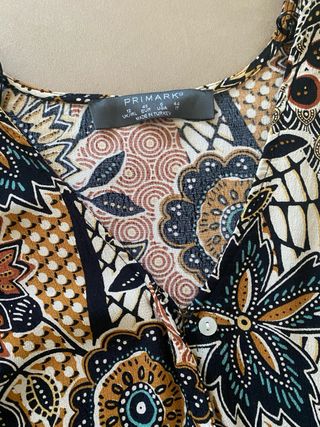 Vestido estampado floral Primark talla única