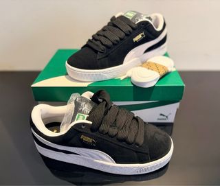 Puma Suede XL Negro Blanco