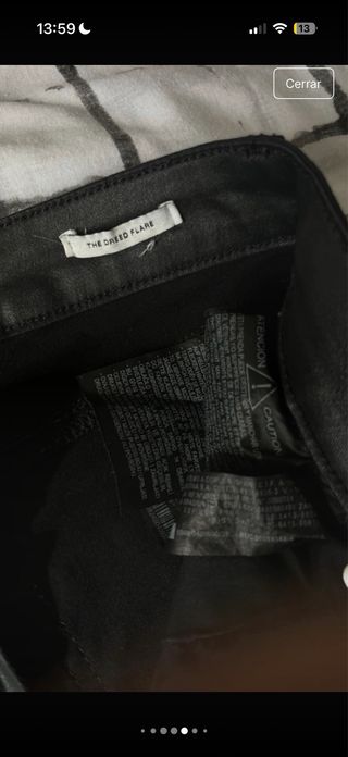 Pantalón cuero mujer Zara negro