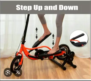 Patinete Elíptico con Pedales rojo y negro