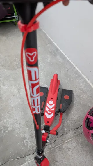 Patinete Elíptico con Pedales rojo y negro