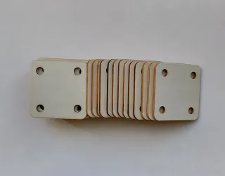 Set 24 carte in legno per tessitura