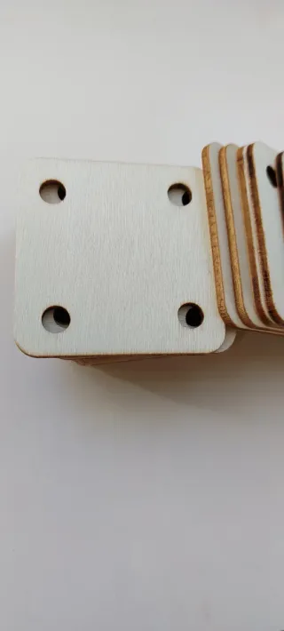 Set 24 carte in legno per tessitura