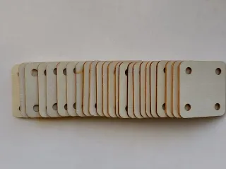 Set 24 carte in legno per tessitura