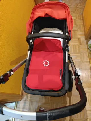Carro Bugaboo Rojo + Maxicosi para el coche