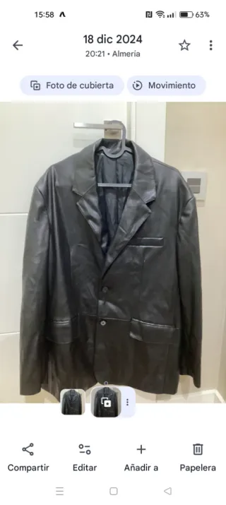 Chaqueta hombre polipiel