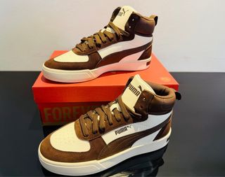 Zapatos Puma Caven Mid SD Marrón/Blanco