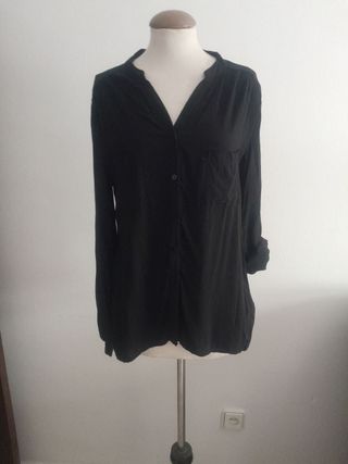 Blusa/camisa negra manga larga