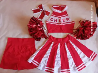 Disfraz Animadora Cheer Rojo y Blanco
