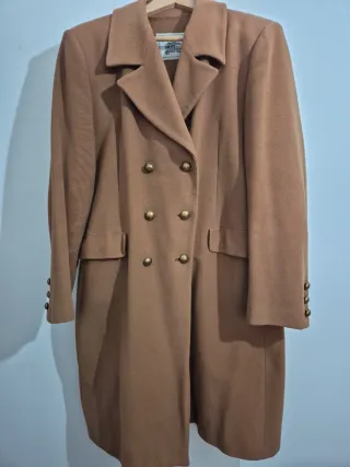 Abrigo Burberry Militar Camel Mujer Talla 48
