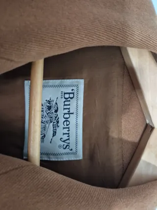 Abrigo Burberry Militar Camel Mujer Talla 48