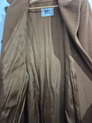 Abrigo Burberry Militar Camel Mujer Talla 48