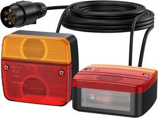 Justech 2PCS Luces Traseras Remolque con 7,5m Cabl
