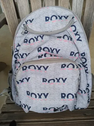 Mochila Roxy Gris y Rosa