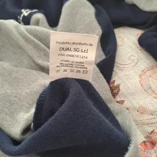 Pigiama uomo blu e grigio taglia XXL