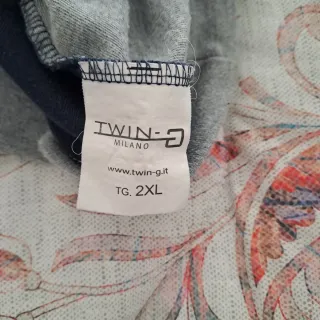 Pigiama uomo blu e grigio taglia XXL