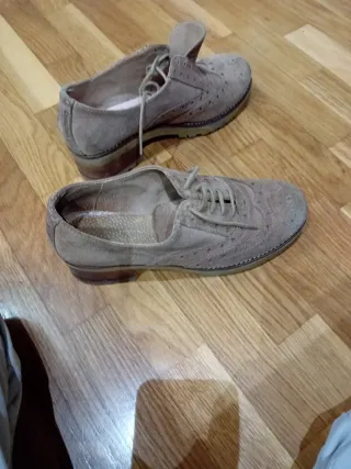 Zapatos planos beige