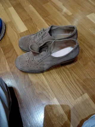 Zapatos planos beige