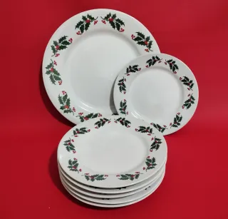 Set di Stoviglie Natalizie 7 Pezzi
