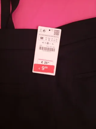 Pantalón vestir Zara Basic negro Talla M