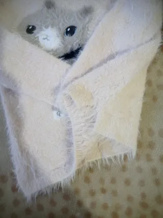 Jersey H&M niña rosa gato