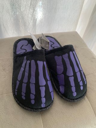 Zapatillas pantuflas Huesos Esqueleto